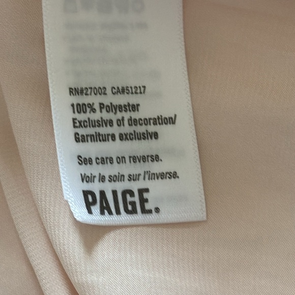 PAIGE || Lyrica Lace Appliqué Satin Top. Sz. S - Picture 12 of 16